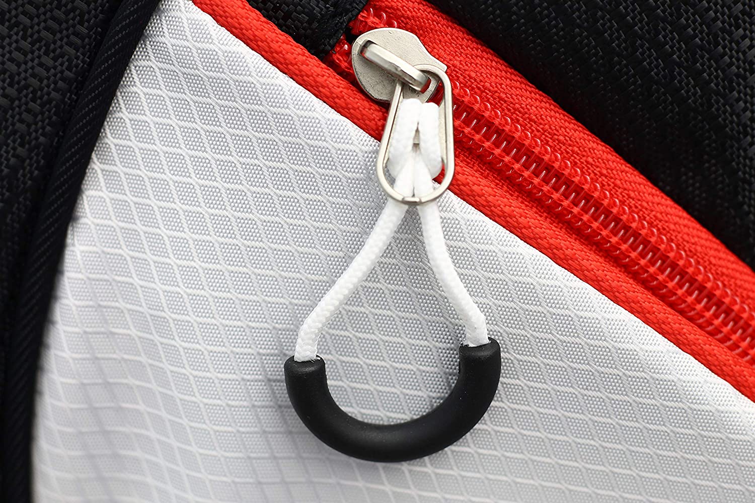 Majek Premium Black Red White Golf Bag 9.5 inch 14-Way Friendly Separator Top with Putter Sleeve