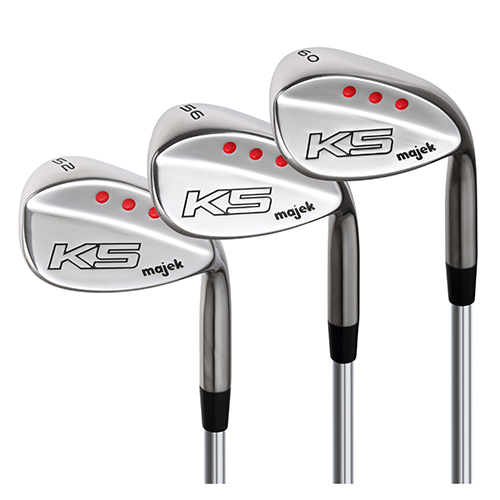 Majek K5 Golf Men's Complete Wedge Set: 52° Gap Wedge (GW), 56° Sand Wedge (SW), 60° Lob Wedge (LW) Right Handed Stiff Flex Steel Shaft
