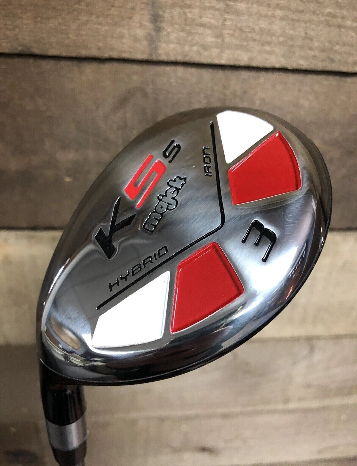 DEMO Left Handed Majek Senior Mens #3 Hybrid Senior Flex Graphite Club 1157-WH3H