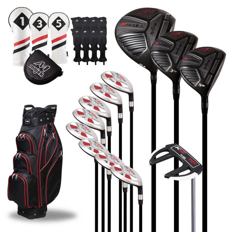 Majek Regular Men's Golf Package: 10.5 Driver + 3/5 Wood + 3-PW