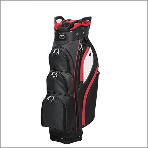 Majek Premium Black Red White Golf Bag 9.5 inch 14-Way Friendly Separator Top with Putter Sleeve