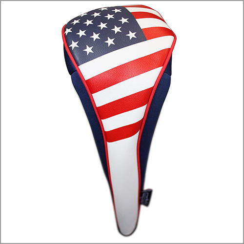 Majek USA Patriot Golf Zipper Head Covers Driver #1 Headcover Neoprene