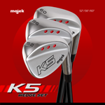 Majek K5 Golf Men's Complete Wedge Set: 52° Gap Wedge (GW), 56° Sand Wedge (SW), 60° Lob Wedge (LW) Right Handed Tall +1 inch Regular Flex Graphite Shaft