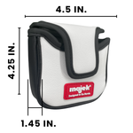 Majek Poker Black Diamond Retro Vintage Square-Shape Mallet Style Putter Head Cover