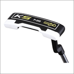 Majek K5 P-200 Lime and Black Off Set Blade Lady Golf Putter Precision Steel Shaft Perfect for Lining up Your Putts