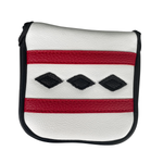 Majek Poker Black Diamond Retro Vintage Square-Shape Mallet Style Putter Head Cover