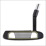 Majek K5 P-200 Lime and Black Off Set Blade Lady Golf Putter Precision Steel Shaft Perfect for Lining up Your Putts