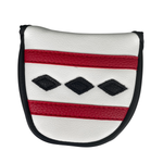 Majek Poker Black Diamond Retro Vintage D-Shape Mallet Style Putter Head Cover