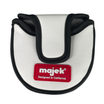 Majek Poker Black Diamond Retro Vintage D-Shape Mallet Style Putter Head Cover