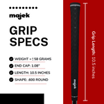 Majek Men's Black Midsize with Logo