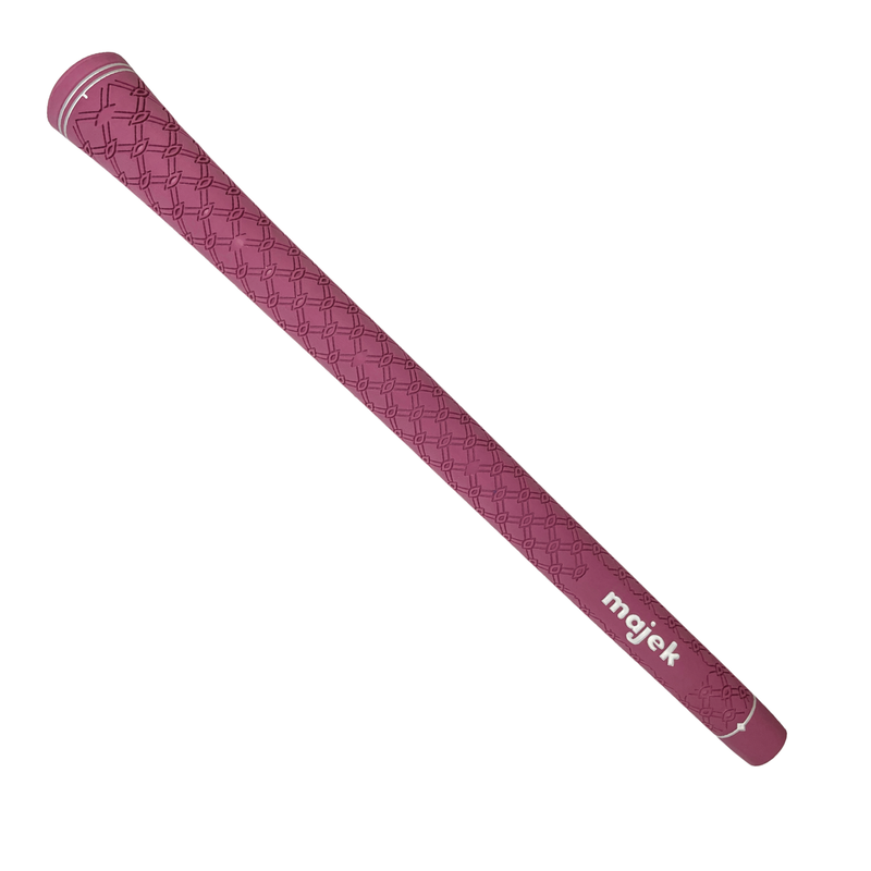 Majek Mauve Pink Standard Tour Pro Golf Grips (Logo)