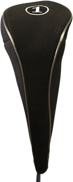 Majek Black Golf Zipper Driver + Fairway Woods Headcovers