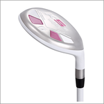 Majek K5s Pearl Ladies Golf Hybrids Irons Set Womens All True Hybrid Ultra Light Weight Forgiving Includes 4-SW