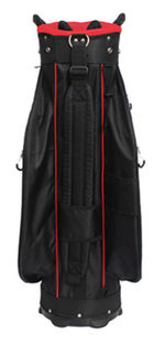 Majek Premium Black Red White Golf Bag 9.5 inch 14-Way Friendly Separator Top with Putter Sleeve