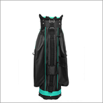 Majek Premium Black Teal Golf Bag 9.5 inch 14-Way Friendly Separator Top with Putter Sleeve