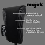 Black All Hybrid Headcover Sets Golf Club Covers Head Cover Neoprene Mesh Complete