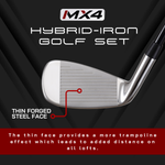 Majek MX4 Regular Flex Men's Standard Hybrid Iron Set: 4-PW
