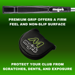 Majek K5 P-202 Lime and Black Golf Putter Men's Club Claw Style Forgiving Mallet Perfect for Lining up Your Putts