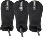 Black All Hybrid Headcover Sets Golf Club Covers Head Cover Neoprene Mesh Complete
