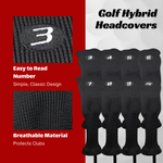 Majek Golf K5 Regular Mens All True Hybrid Clubs Complete Full Hybrid Set Includes #3,4,5,6,7,8,9,PW + Headcover Set & Majek Golf Hat
