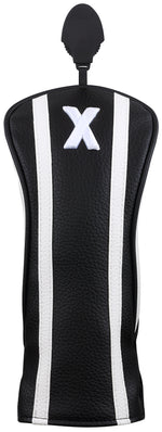 Majek Golf Clubs Premium Protective Black& White Striped  Driver and Fairway Wood Head Covers #1/3/5/X