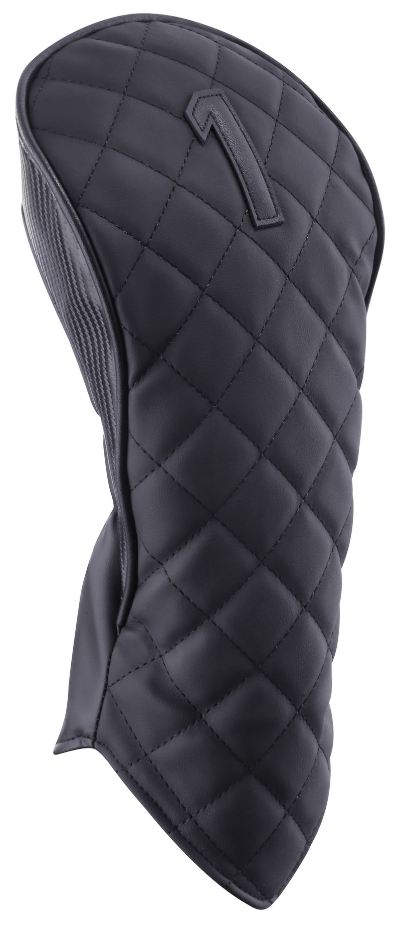 Majek Golf Clubs Premium Protective Black Rouge Style Quilted Texture #1 Driver Head Cover