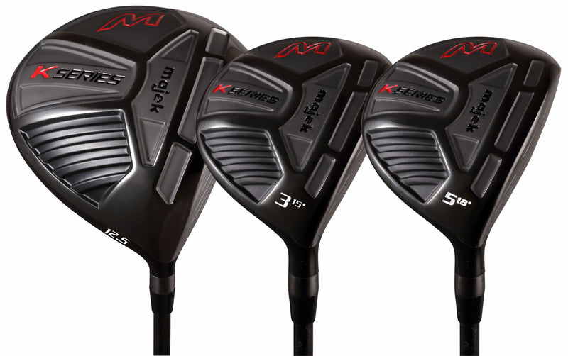 Mens Majek K Series High Launch 460cc 12.5° Driver 3 5 Metal Fairway Wood Set Golf Clubs Right Handed