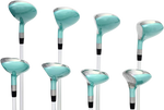 Majek K5s Teal Ladies Golf Hybrids Irons Set Womens All True Hybrid Ultra Light Weight Forgiving Includes 4-SW