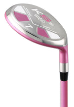 Majek K5s Pink Ladies Golf Hybrids Irons Set Womens All True Hybrid Ultra Light Weight Forgiving Includes 4-SW