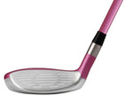 Majek K5s Pink Ladies Golf Hybrids Irons Set Womens All True Hybrid Ultra Light Weight Forgiving Includes 4-SW