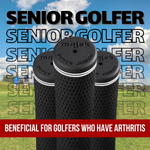 Majek Golf Club Grips Super Jumbo Extra Large Tour 360 Degree Black - NO LOGO - Round .600 Extra Large XL XXL Great for Tall Golfers with Big Hands - Premium Rubber Golf Grips -High Traction