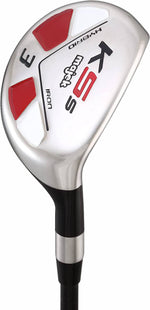 Senior Single Length - One Length Men's Majek Golf All Hybrid Complete Full Set, which Includes: #3 4 5 6 7 8 9 PW Senior Flex Total of 8 Right Handed New Utility “A” Flex Clubs