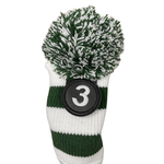 Majek Golf Club  3 5 7 X White and Green Limited Edition Fairway Headcovers