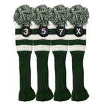 Majek Golf Club  3 5 7 X White and Green Limited Edition Fairway Headcovers