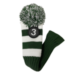 Majek Golf Club  3 5 7 X White and Green Limited Edition Fairway Headcovers