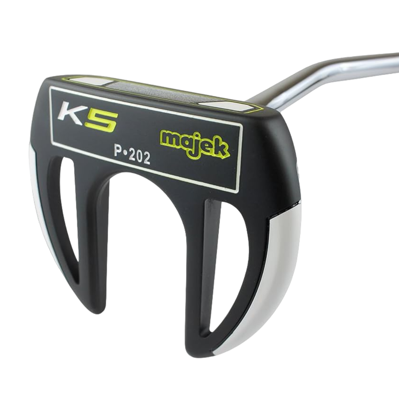 Majek K5 P-202 Lime and Black Golf Putter Men's Club Claw Style Forgiving Mallet Perfect for Lining up Your Putts