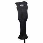 Majek All Hybrid Golf Club Black Sleek Tight Fit Headcover Set and Individual #3-SW Acrylic Head Covers