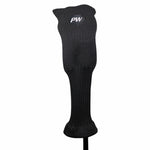 Majek All Hybrid Golf Club Black Sleek Tight Fit Headcover Set and Individual #3-SW Acrylic Head Covers